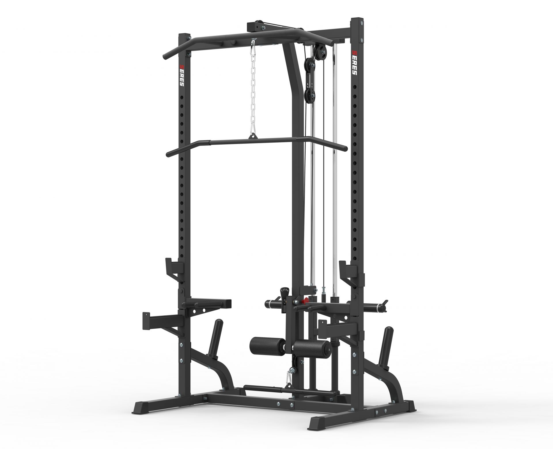 HALF RACK WITH LAT/ ROW